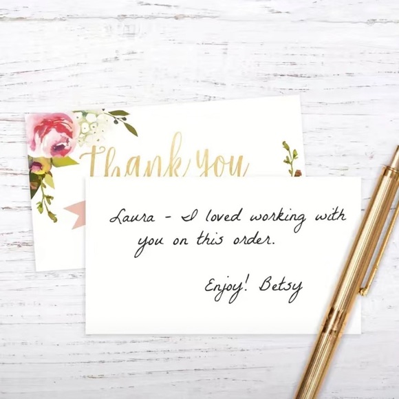 50 Cards Thank You For Supporting My Small Business Cards - Picture 5 of 8